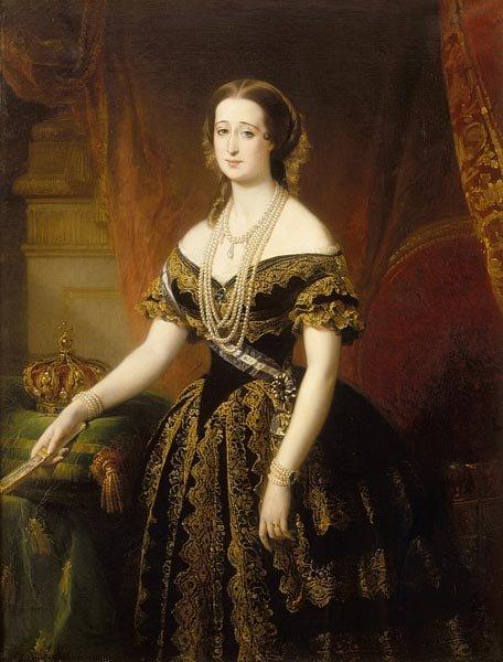 Louis-Edouard Dubufe Portrait of Eugenie de Montijo Sweden oil painting art
